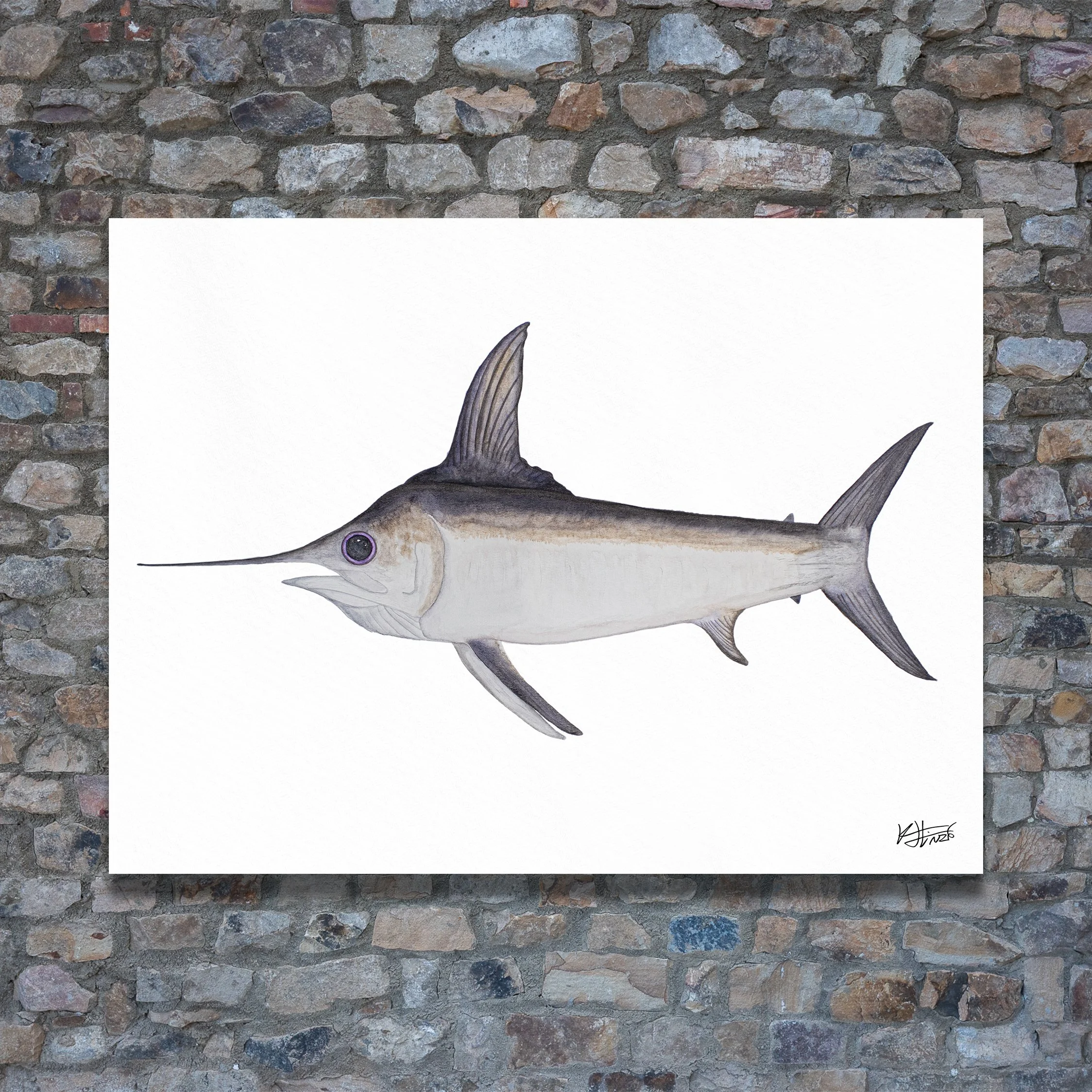 Swordfish 1, Art Print