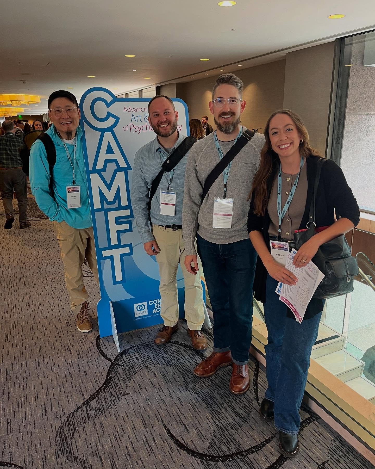 This therapist has been enjoying an insightful, and fun day in San Francisco!

The CAMFT conference is an annual statewide conference for therapists. 3 Seminars I enjoyed attending were:

	⁃	When Religion Hurts: Treating Religious Trauma and High-Con