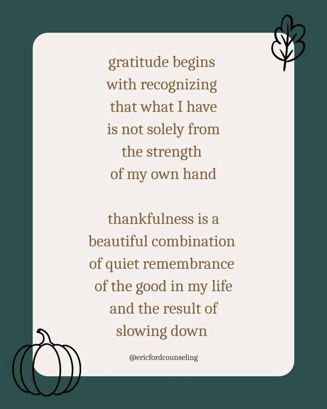 This beautiful reflection reminds me why I love this time of year. It invites us to pause and truly notice what surrounds us.

Research shows that gratitude isn&rsquo;t just a nice feeling; it actually rewires our brains. Regular gratitude practice h