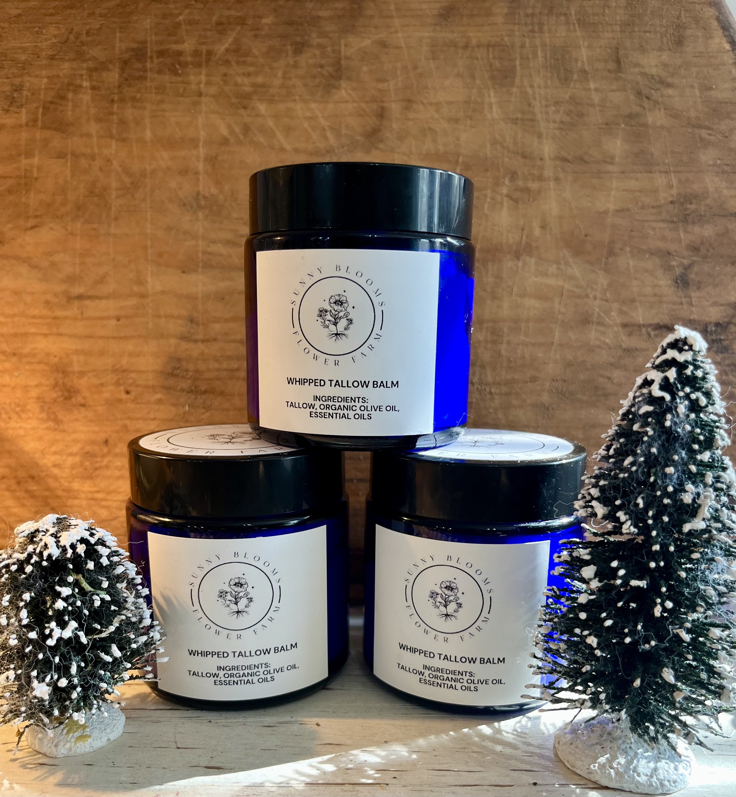 Wild Orange/Vanilla Whipped Tallow Balm- 4 oz. container (local pick up only at farm stand)