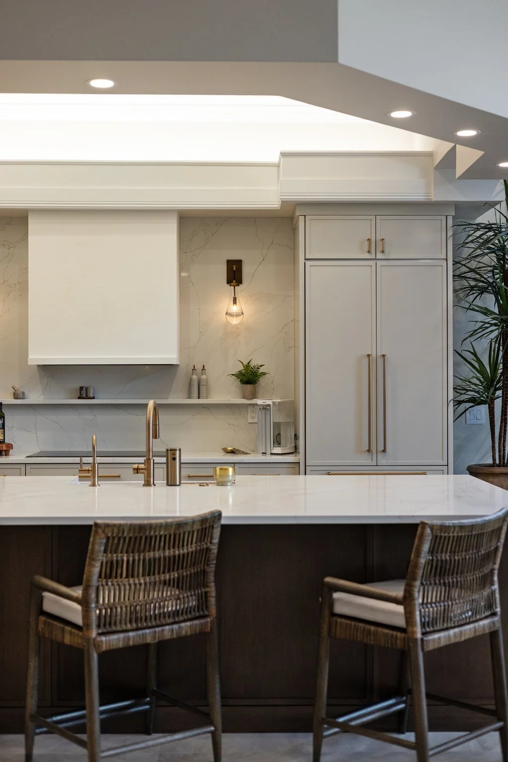 Organic Modern Custom Kitchen with Coastal Touches - Naples, FL