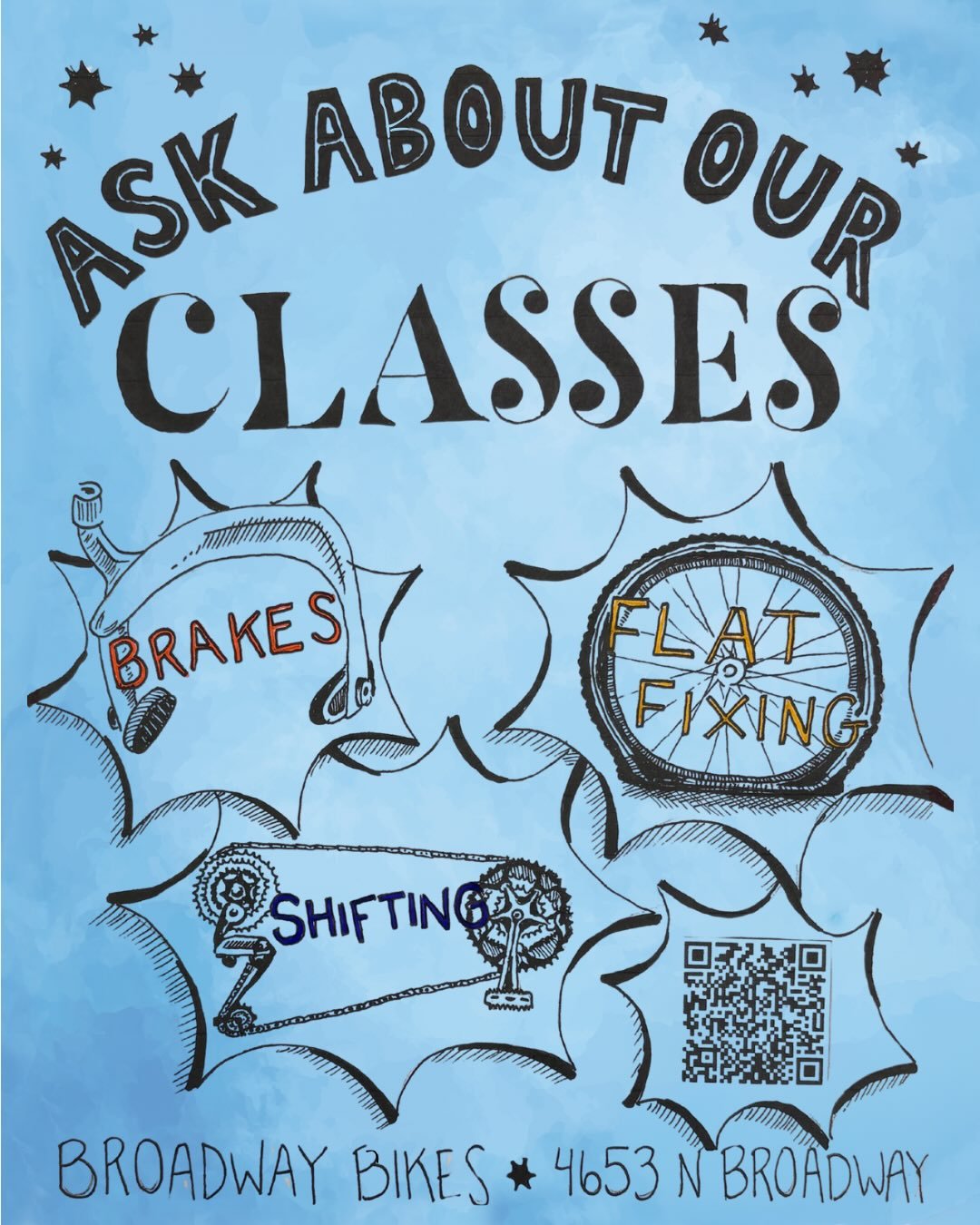 Our Fix-a-Flat class in December was a great success! &amp; we&rsquo;ve got more where that came from&hellip; 

Check out our upcoming Fix-a-Flat, Intro to Brakes, and Intro to Shifting classes, at the link in our bio!