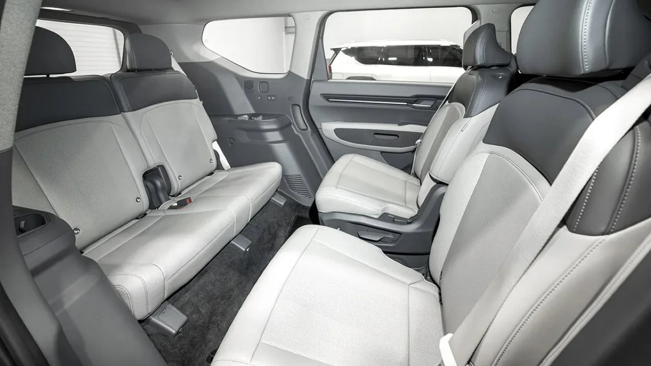 Kia EV9 interior with swivel seats