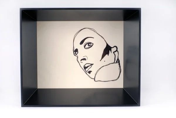 "Untitled," 2007, Ink on Paper, 14 x 17.25 x 7 in
