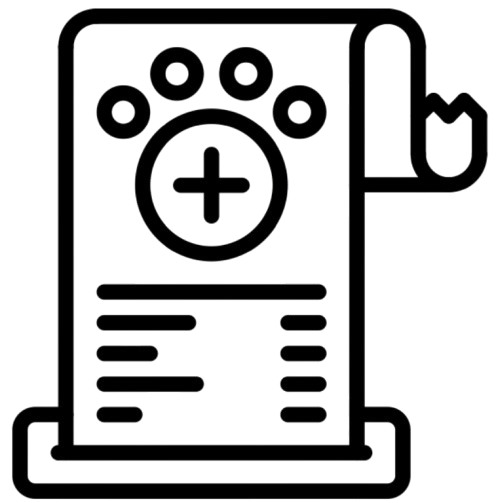 Line drawing of a vintage rotary telephone with a paper note underneath.