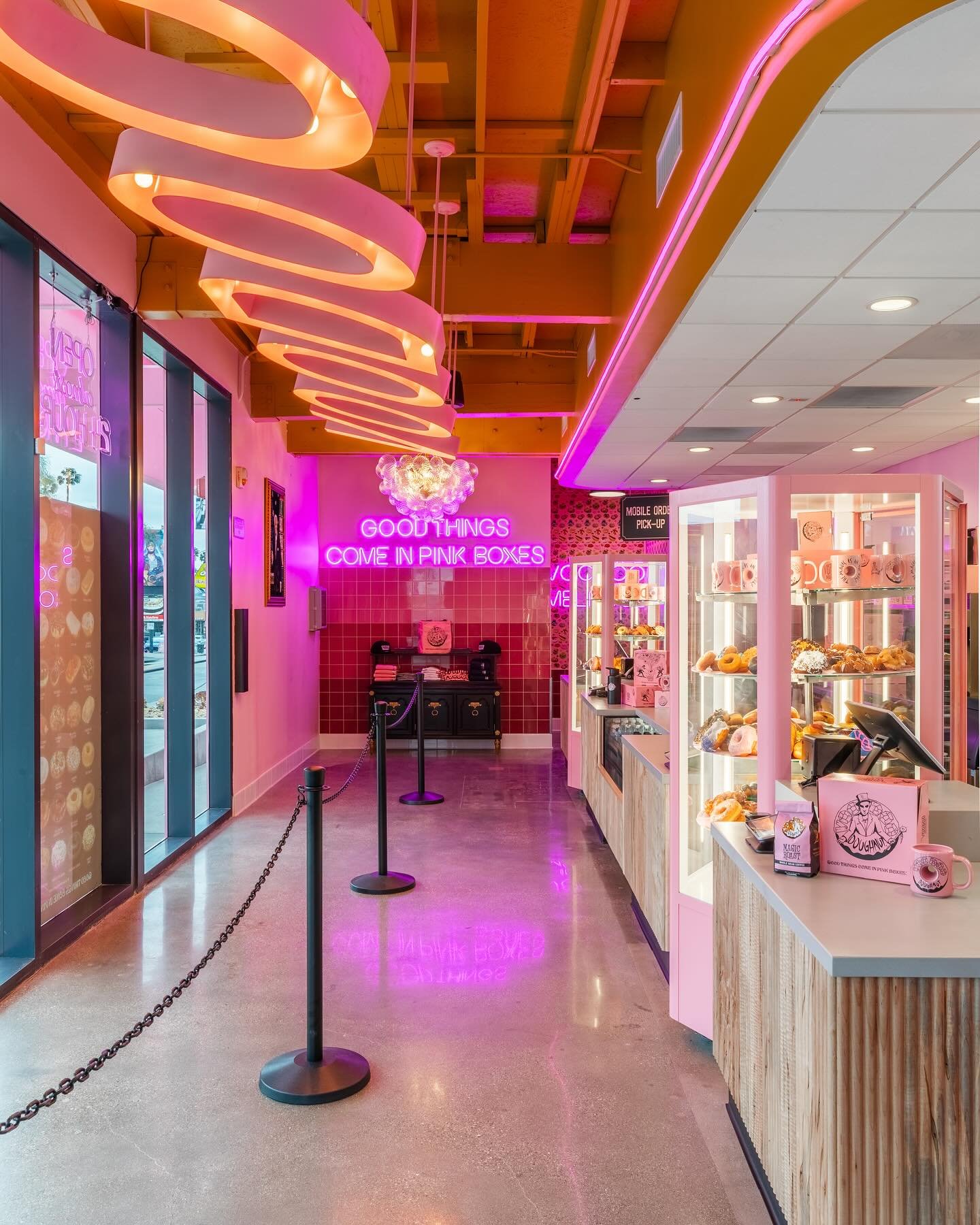 Did you know that every Voodoo Doughnut location has a special velvet painting called a spirit channeler? Each one is custom made for that location and always has some local significance. (You&rsquo;ll find Bob at Melrose!💰)
&nbsp;
You may even happ