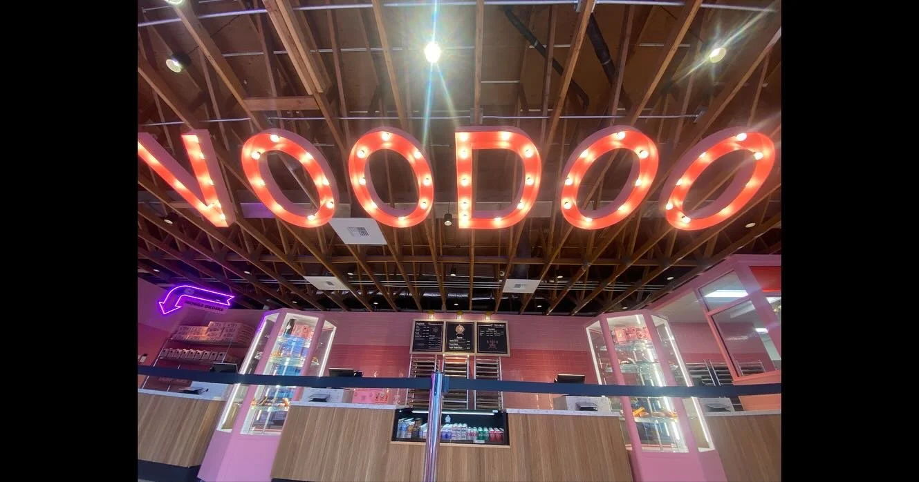 Now open: our latest @voodoodoughnut location in Bellevue. Link in bio for our hospitality portfolio.

#retaildesign #interiordesign #goodthings #pinkboxes
-
📸: @emilyannekeeney