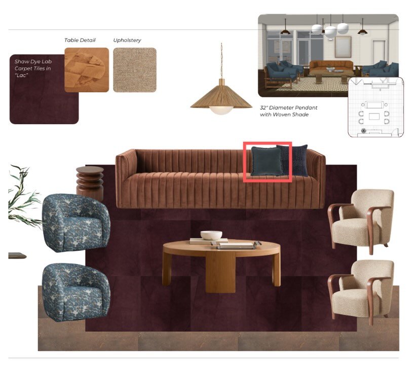 More #BTS behind our Meyden project in Bellevue. Loving this #palette coming to life and the way we are using cues from nature and history of place throughout. Stay tuned for more and we can&rsquo;t wait to share final images.

#interiordesign #multi