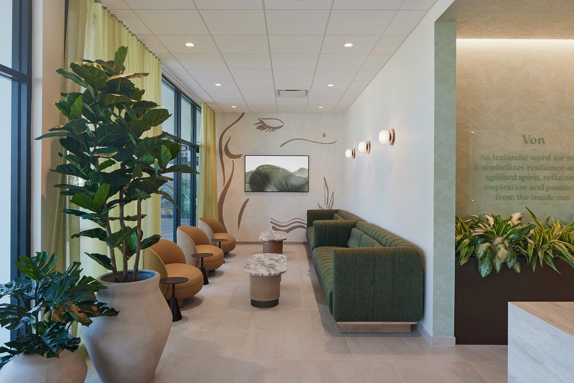 An image of Von & Co Aesthetics bath, from the retail design case study by DWSCo