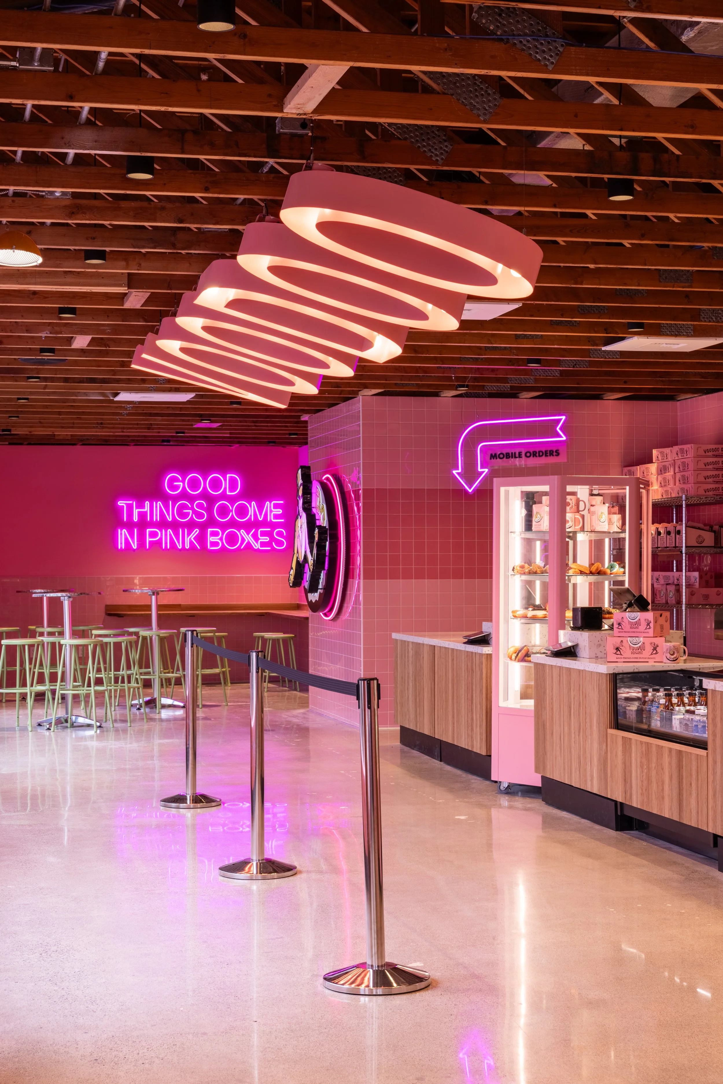 Bellevue, WA Voodoo Doughnuts location interior design by DWS Co.