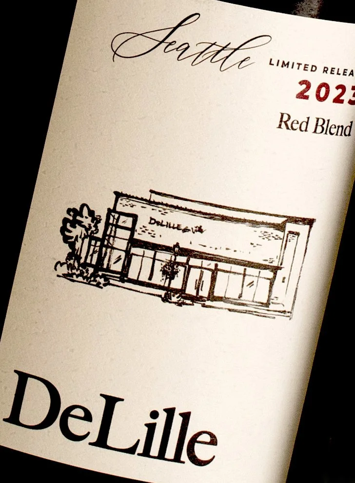 Branding & Packaging Design for DeLille Cellars. Project included brand strategy, positioning, brand guidelines & asset development and wine label / packaging design.