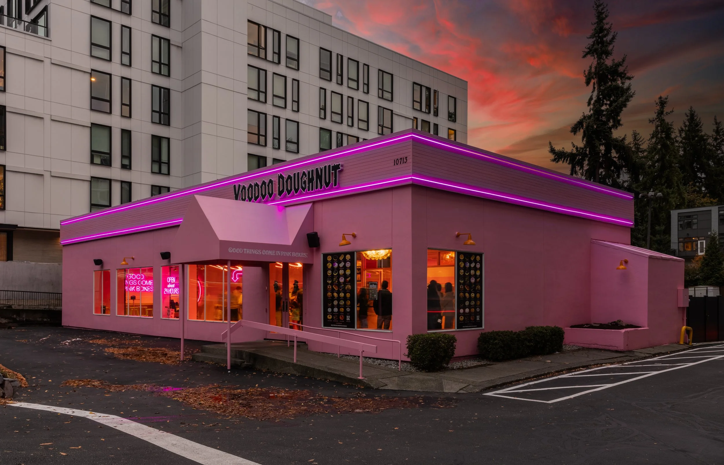 Bellevue, WA Voodoo Doughnuts location interior design by DWS Co.