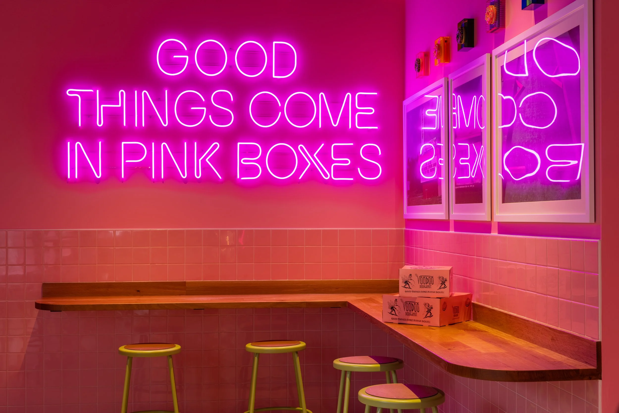 Bellevue, WA Voodoo Doughnuts location interior design by DWS Co.