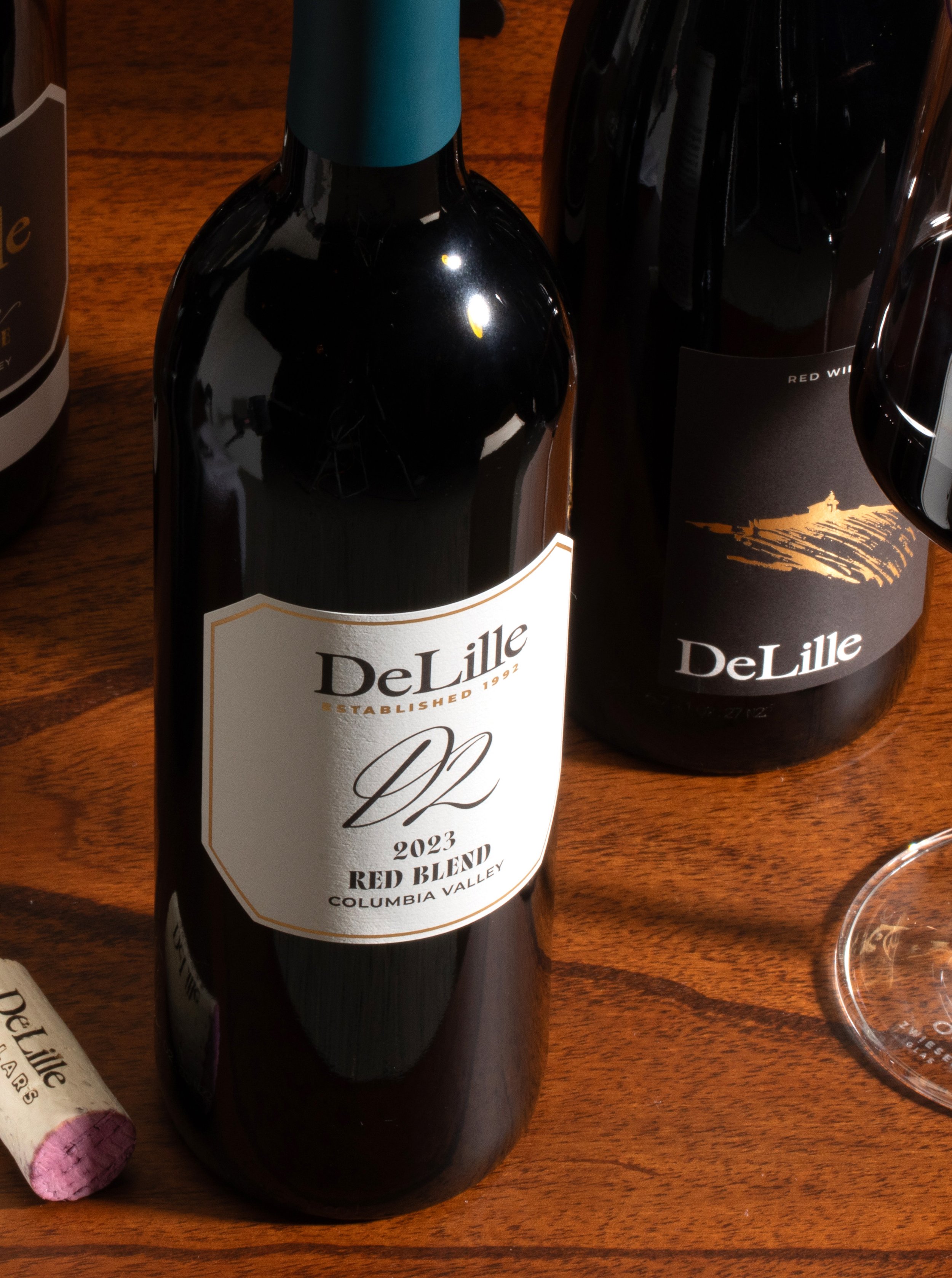 Branding & Packaging Design for DeLille Cellars. Project included brand strategy, positioning, brand guidelines & asset development and wine label / packaging design.
