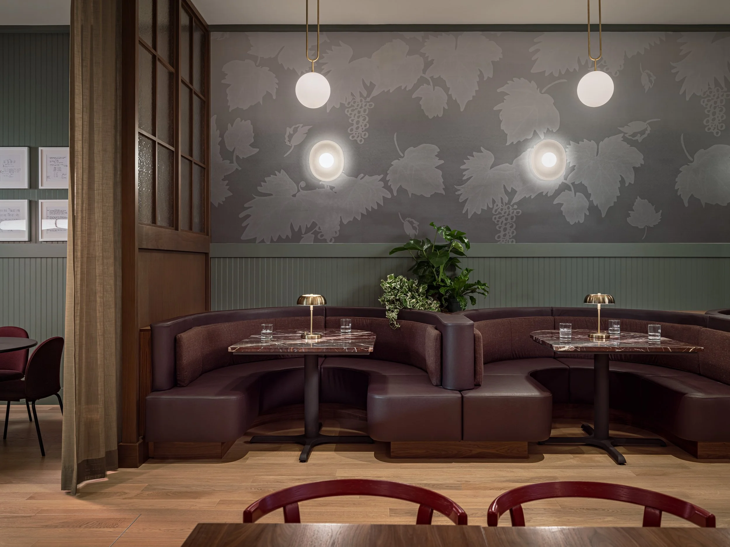 The back dining room at DeLille En Ville in Seattle's University Village.