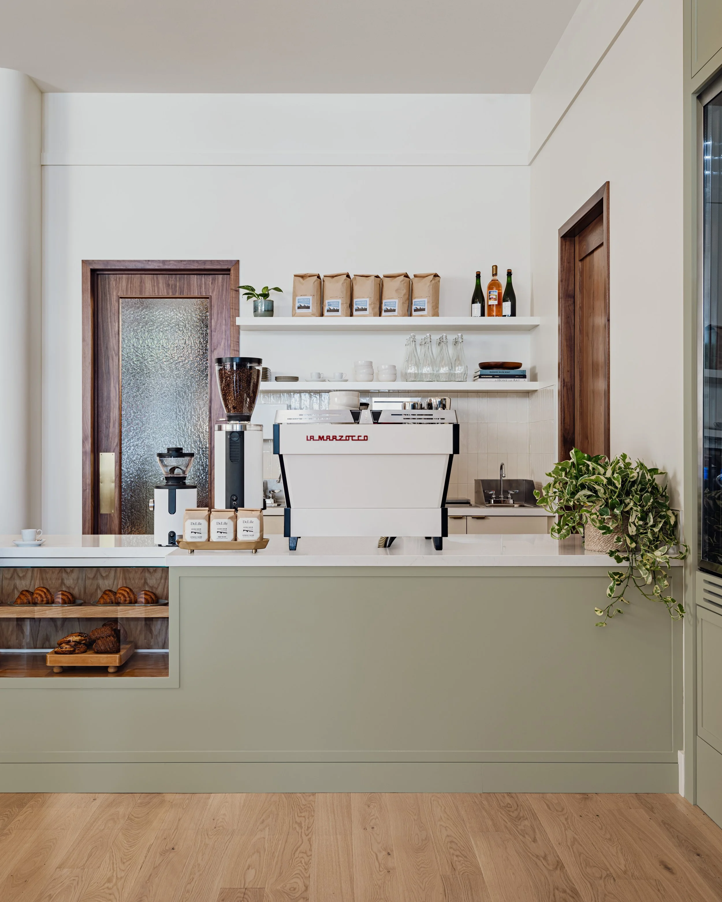 Cafe area at DeLille En Ville at Seattle's University Village.