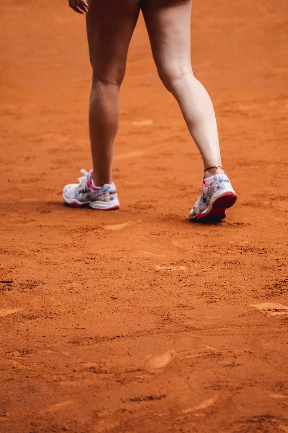 athlete walking away