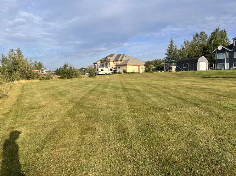 Huge two-acre mowed yard in Palmer