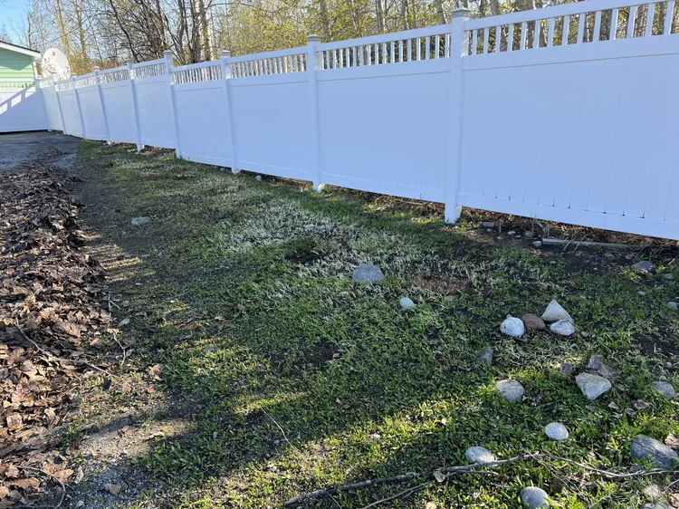 Leaves cleared from a Wasilla yard