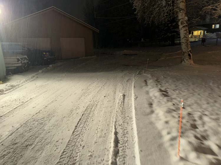 Plowed property in Anchorage Alaska