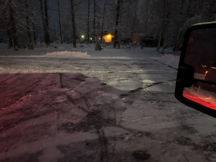 Snip&Clip Alaska team plowing snow in Palmer