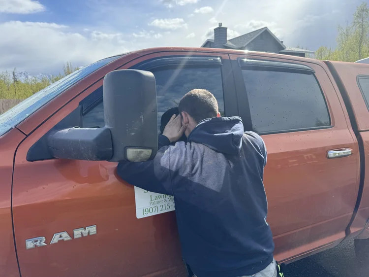 That time the truck keys got locked in the lawn care truck