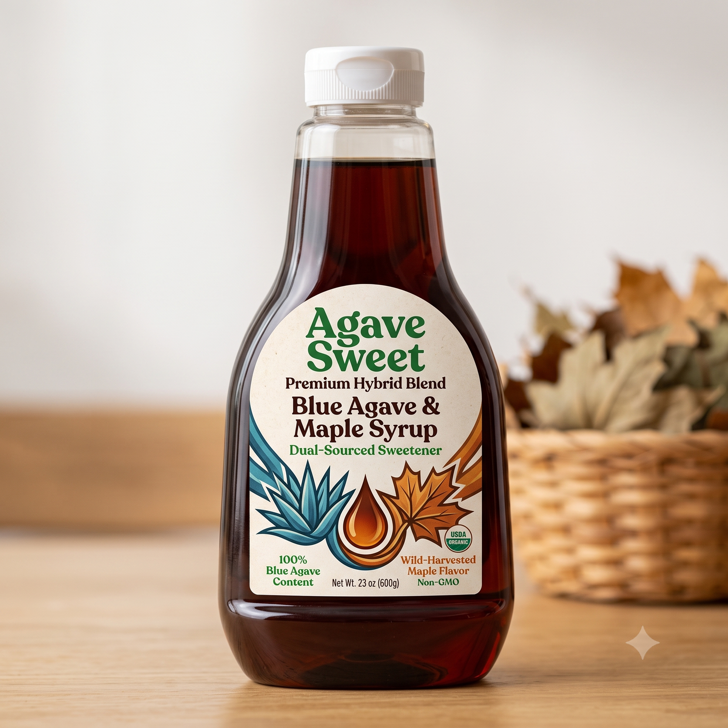 Agave Sweet syrup bottle