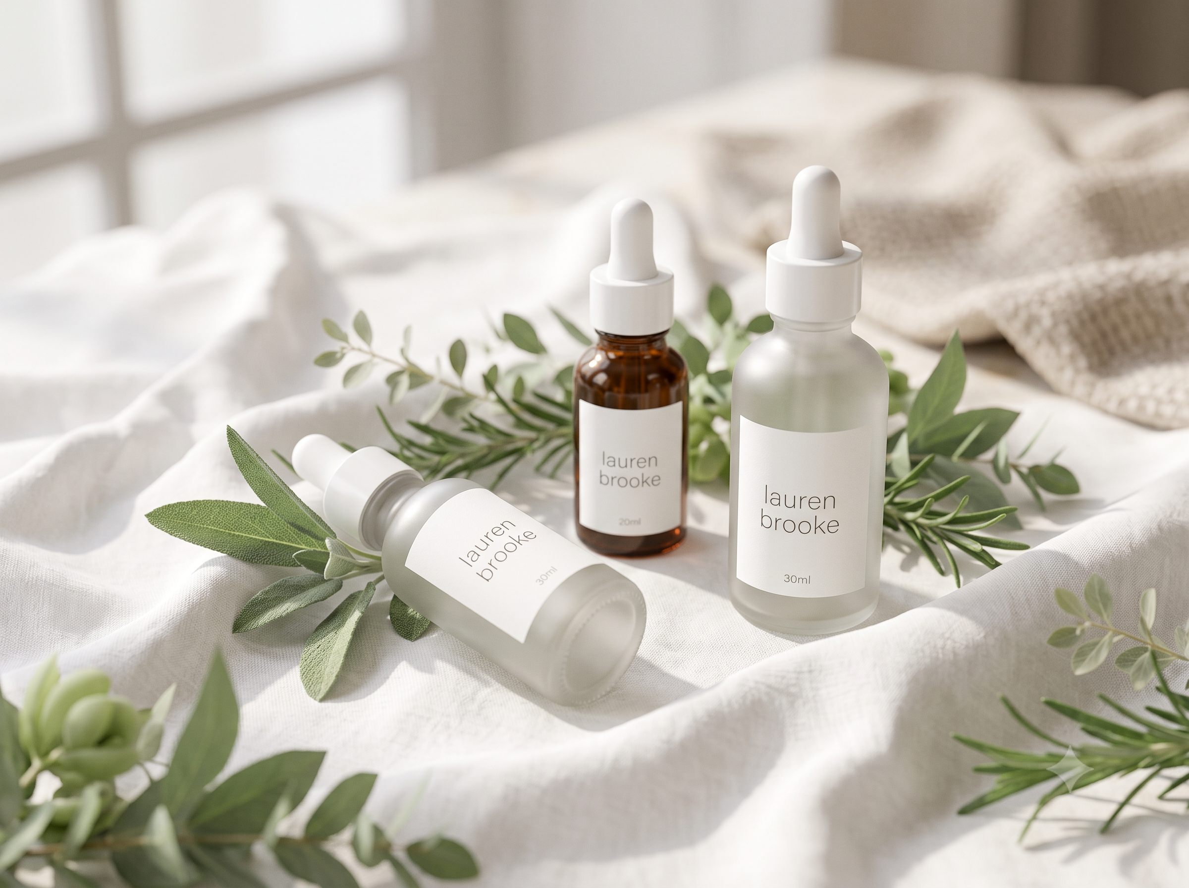 Organic skincare and serum lifestyle