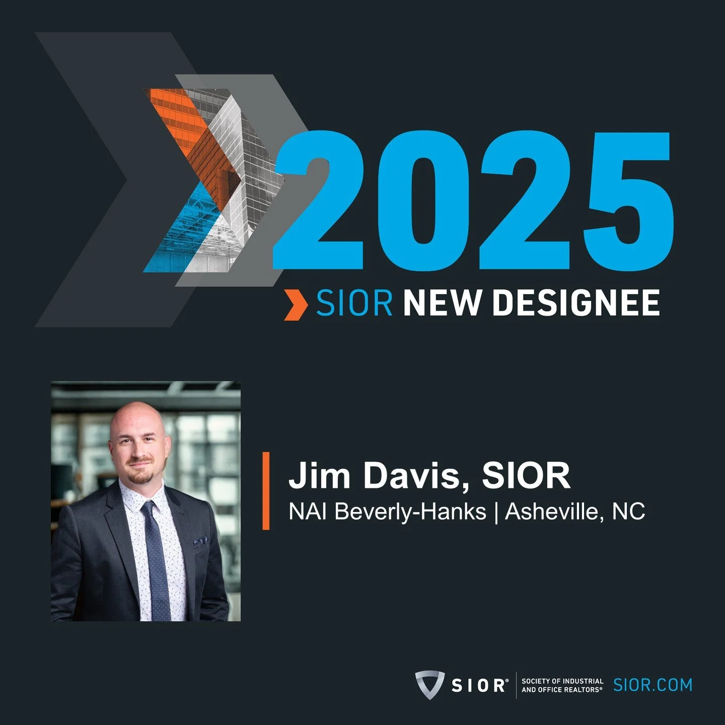 Jim Davis receives SIOR Designation!