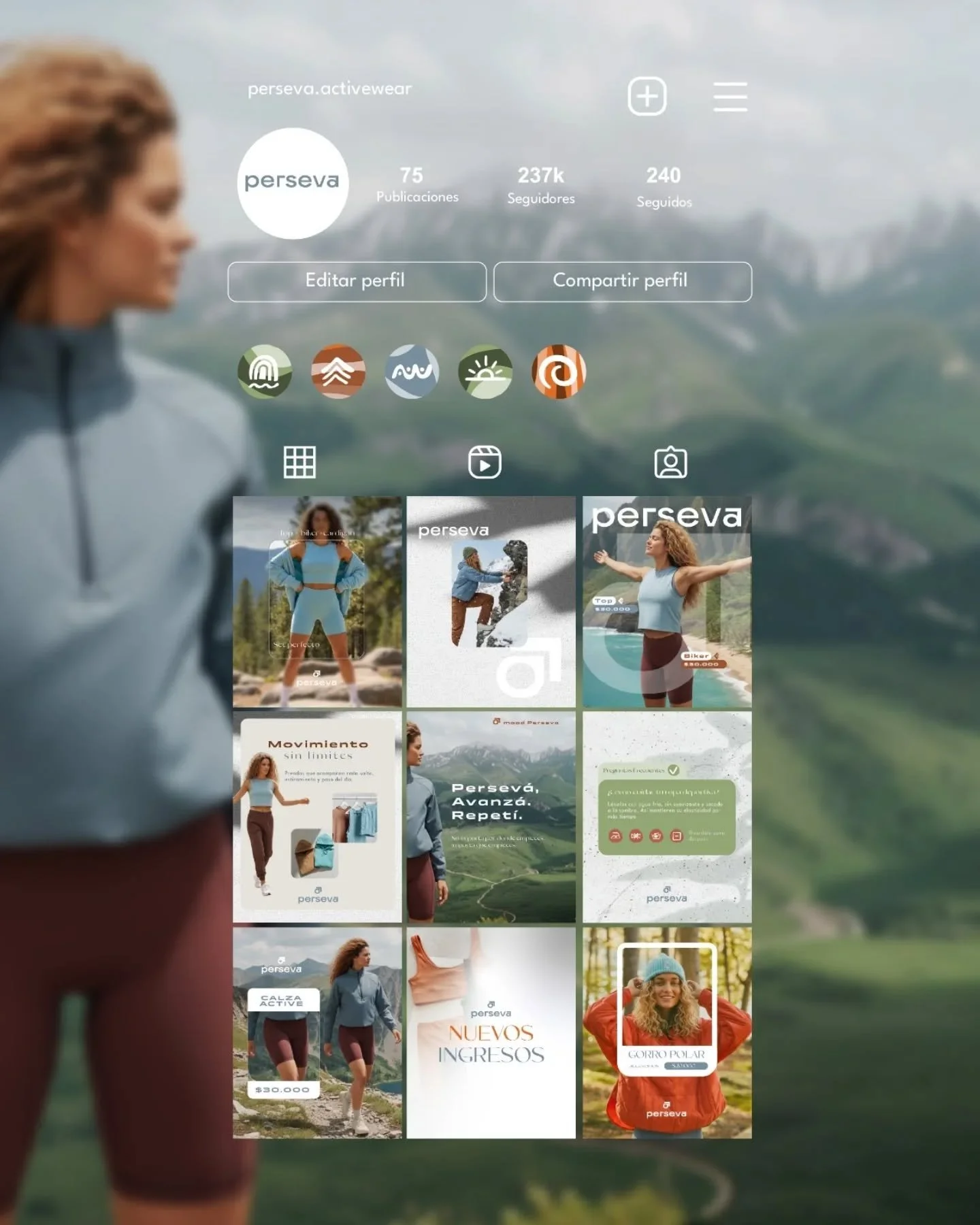 ✨ Identidad visual para una marca que se mueve

🏃&zwj;♀️ Perseva es una marca de indumentaria activewear creada para quienes viven el movimiento como una forma de vida. Su identidad nace del concepto de perseverancia: avanzar, sostener el esfuerzo y