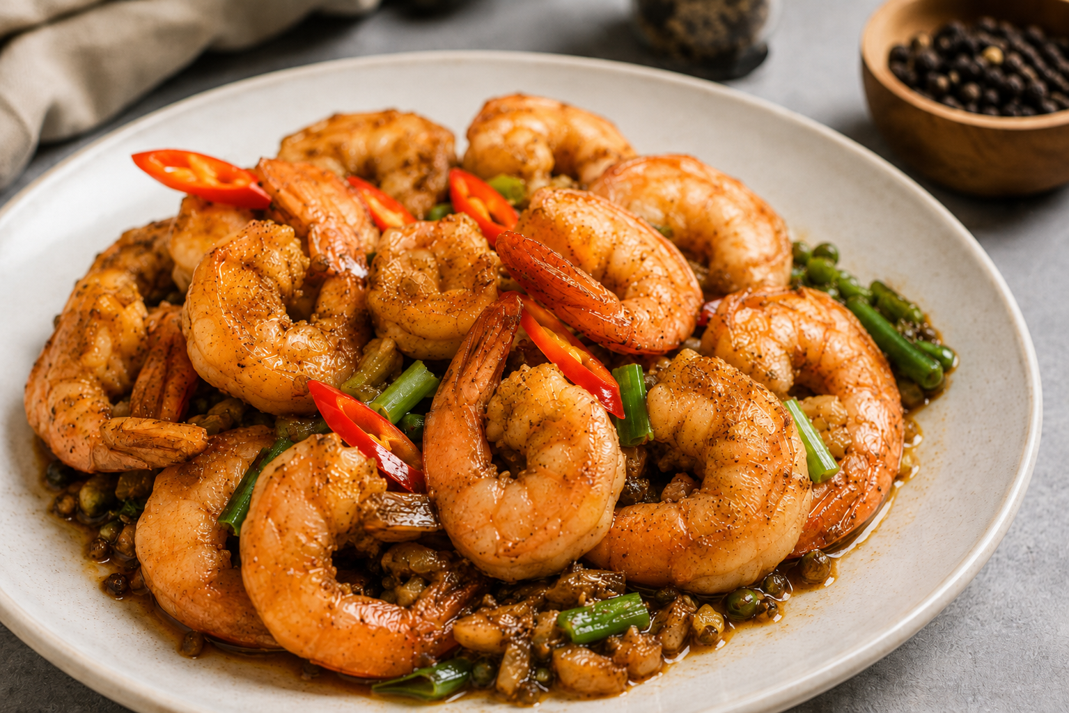 Kampot Pepper Shrimp 