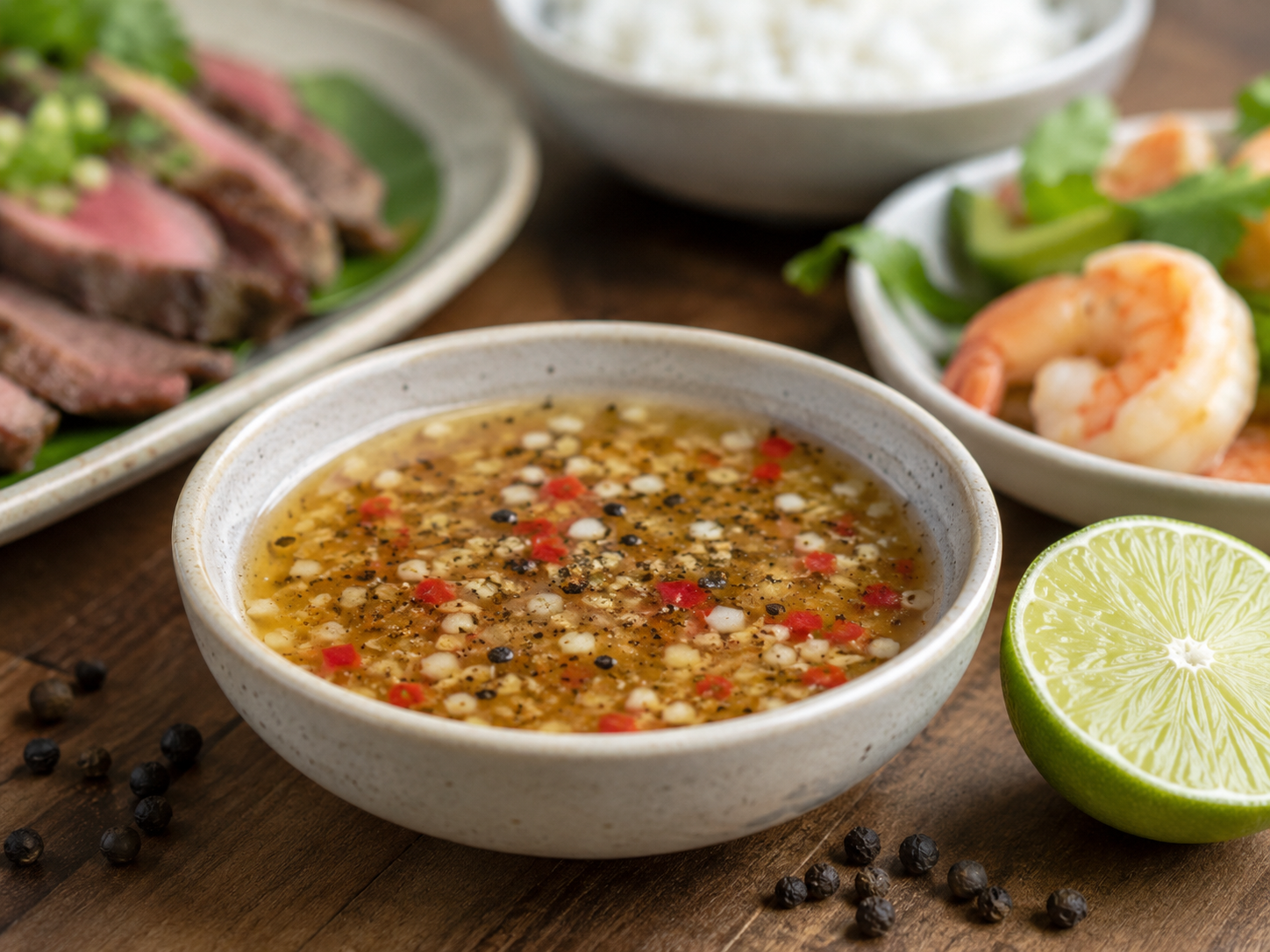 Cambodian Lime Pepper Dipping Sauce