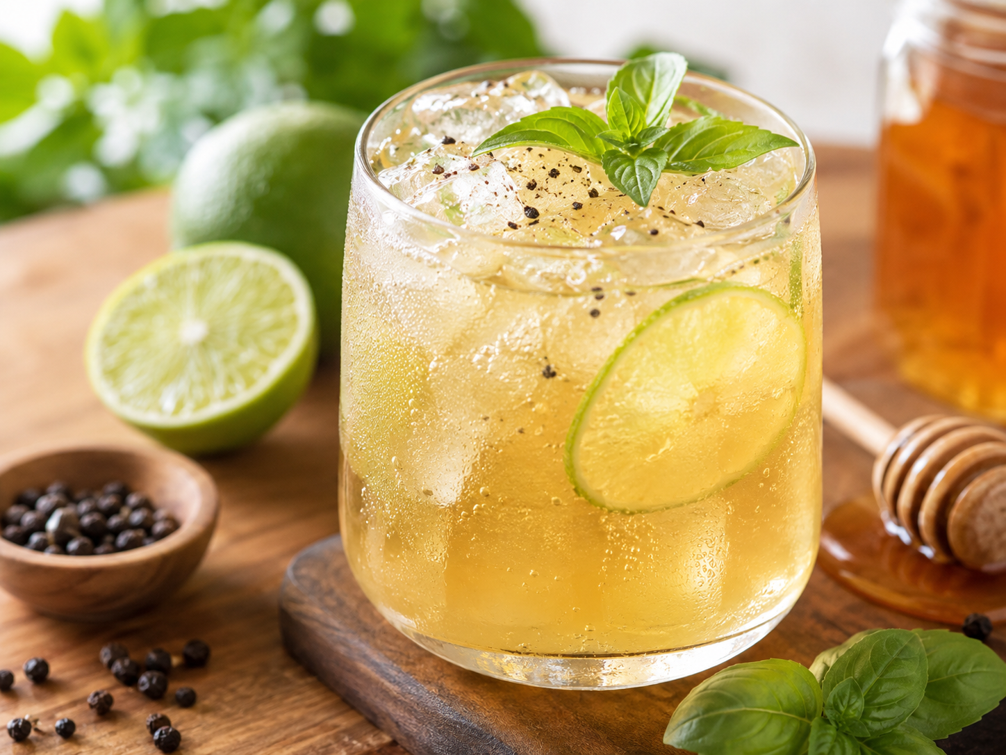 Kampot Pepper Honey Lime Spritz