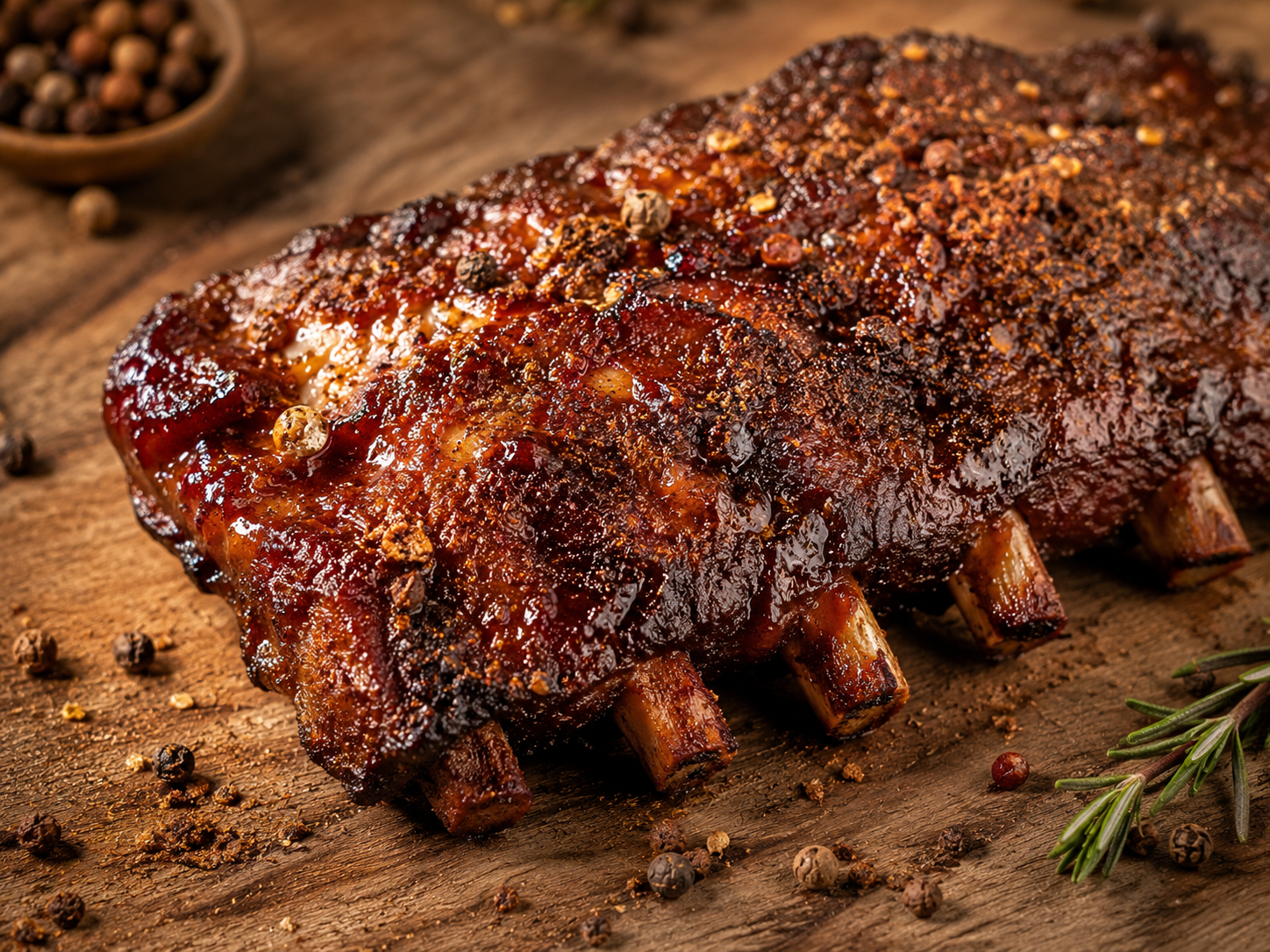 BBQ Ribs with Red Kampot Pepper Dry Rub