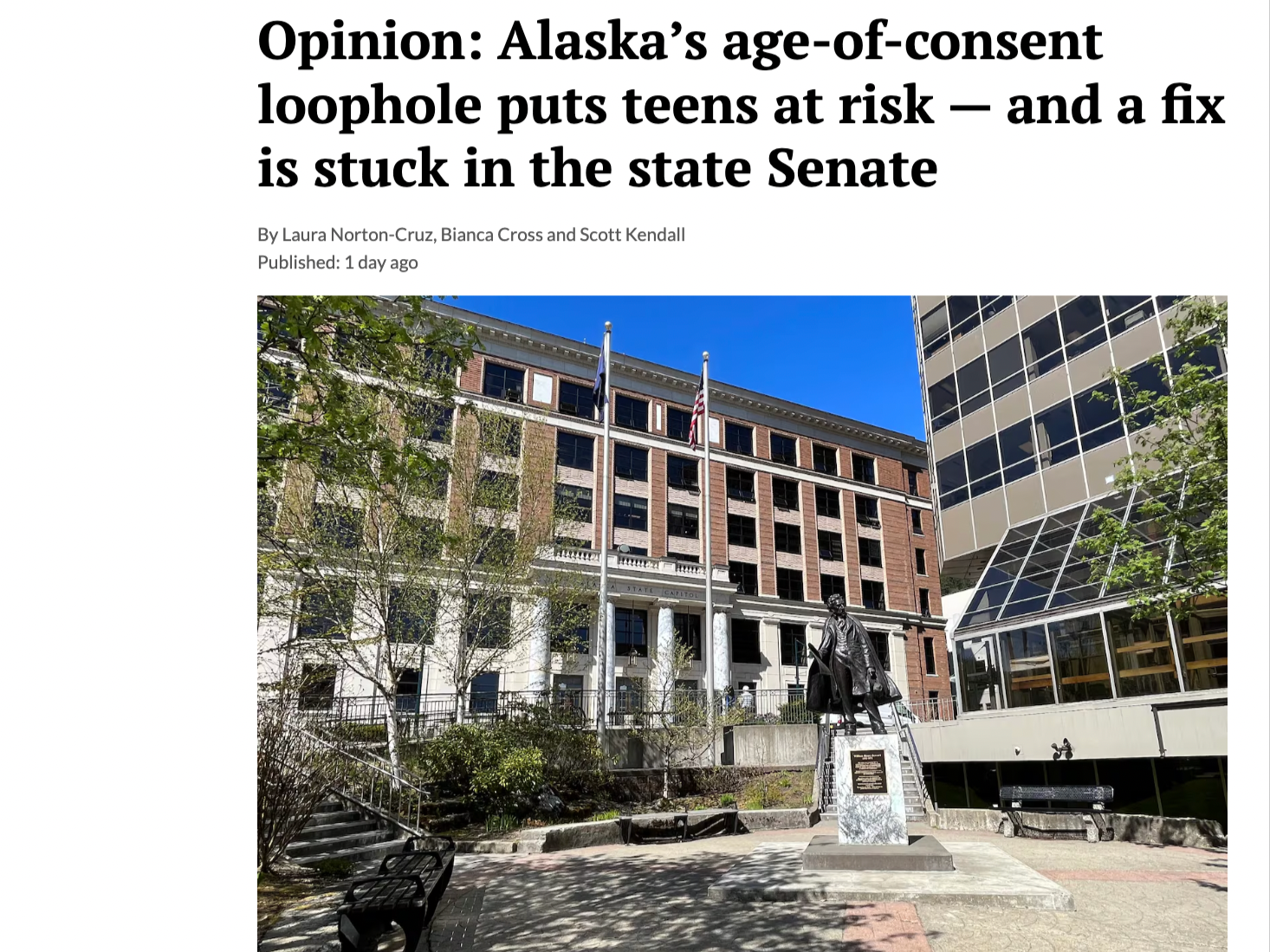 Anchorage Daily News, April 2026