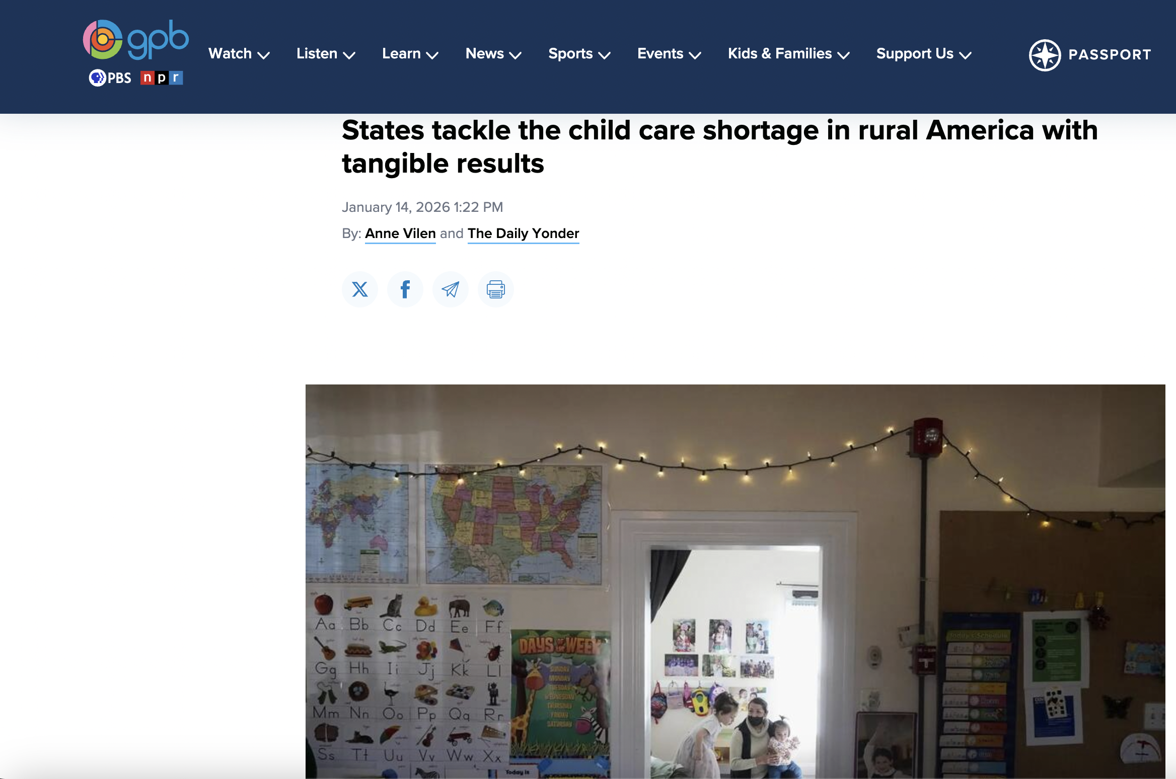 Article in GPB News & The Daily Yonder that quotes me, references my work & pulls on background I provided, January 2026