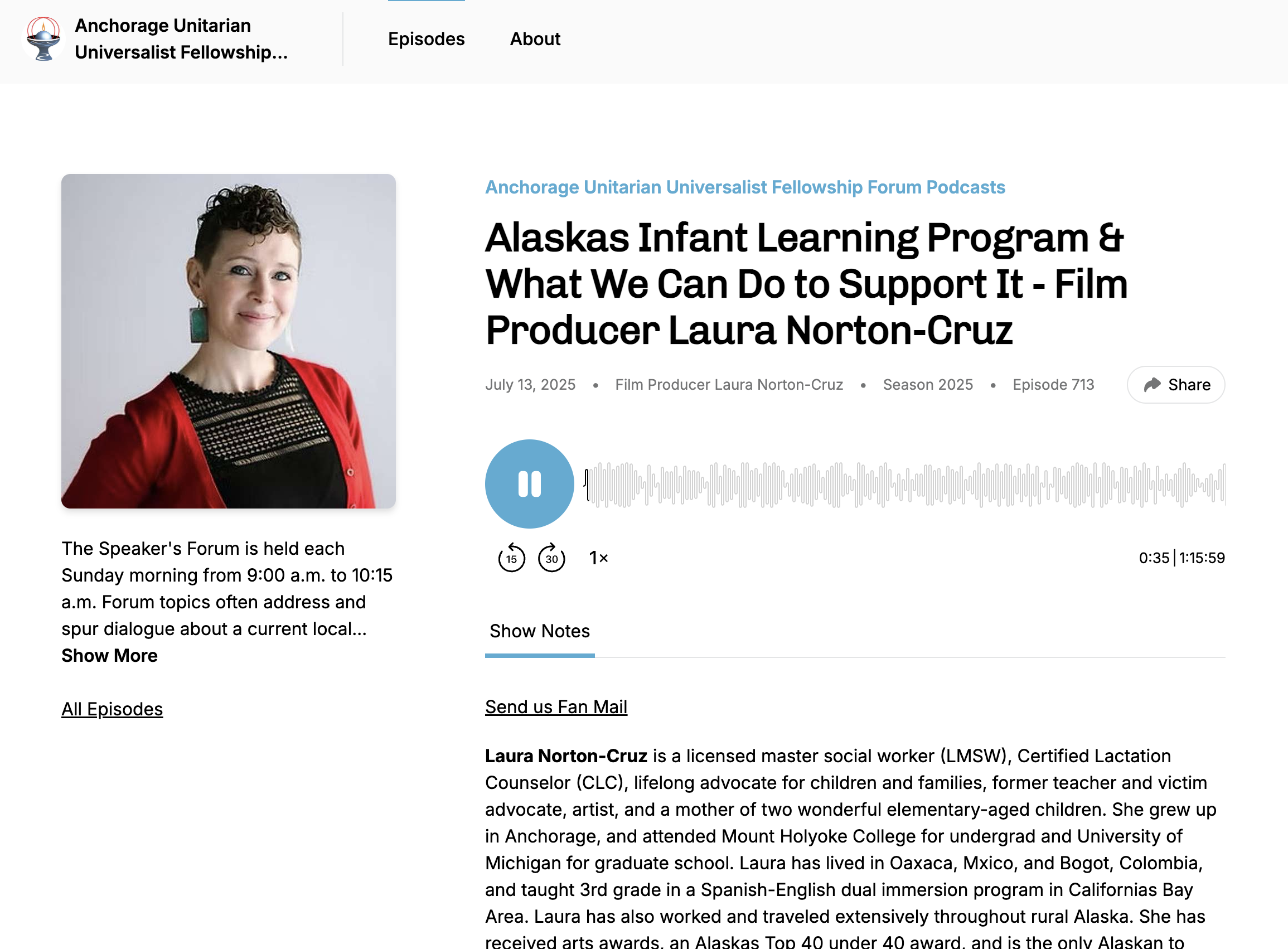 Audio of me and Amy Simpson of PIC presenting about the Infant Learning Program, July 2025
