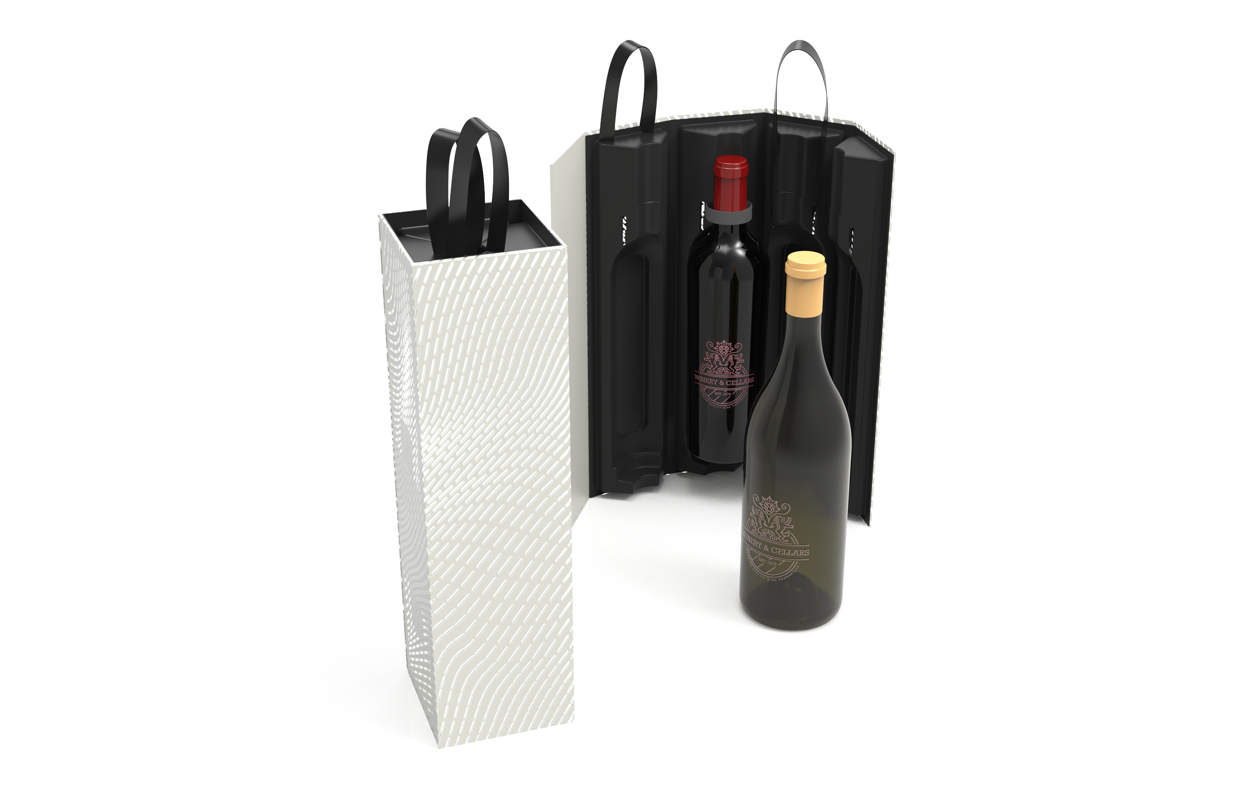 Luxe 1 Bottle Gift Box - Cream