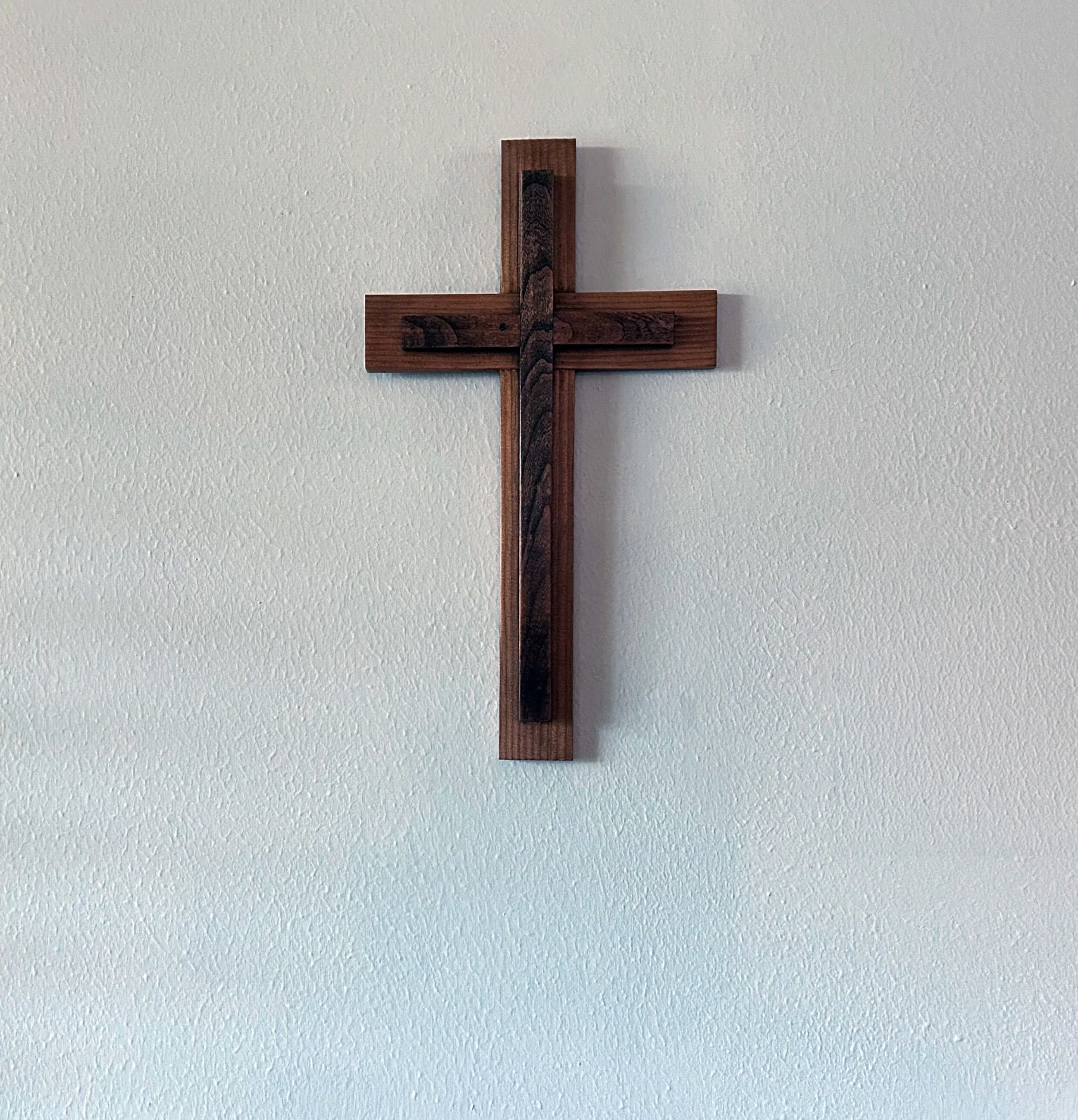 Quiet Faith. A Simple Handmade Wooden Cross.