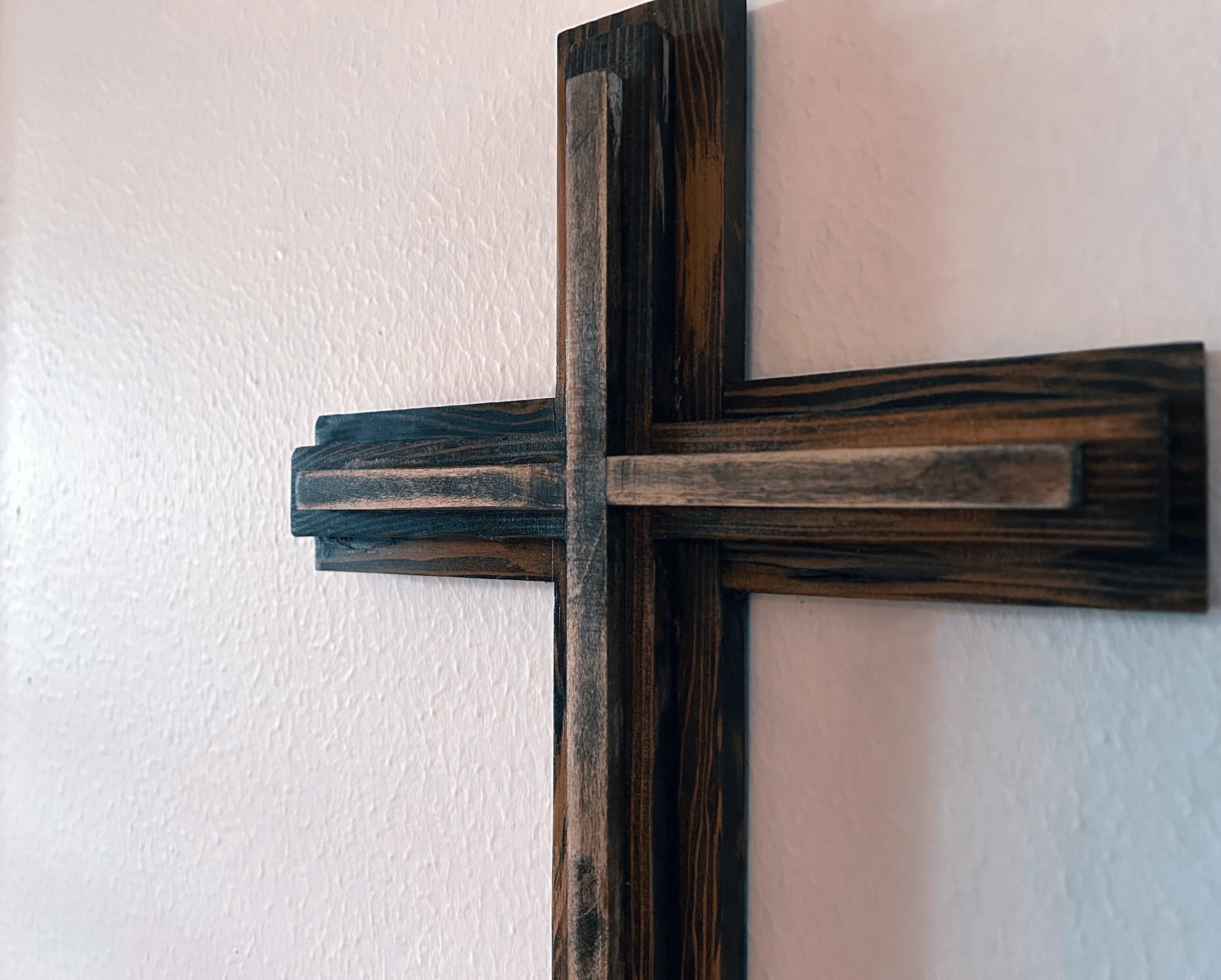 Trinity Cross. A handmade wooden cross