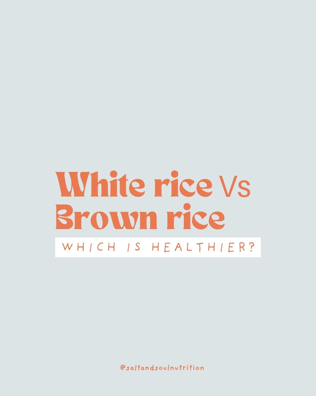 Both can absolutely fit into a healthy diet by using their differences to your advantage 🍚🤎

✨ Brown rice = more fibre + nutrients (magnesium, selenium, B vitamins). It's great for steady energy + long-lasting fullness 🌾

⚡️ White rice = digests f