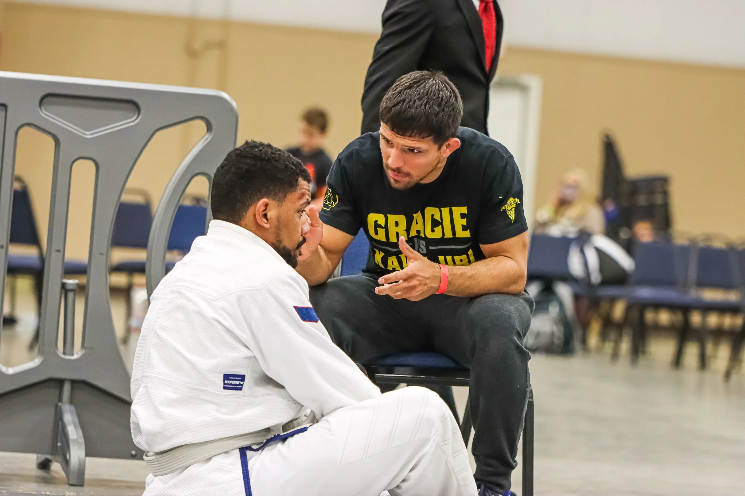 Geometric drawing of an outline square with sections divided by vertical, horizontal, and half circle lines.