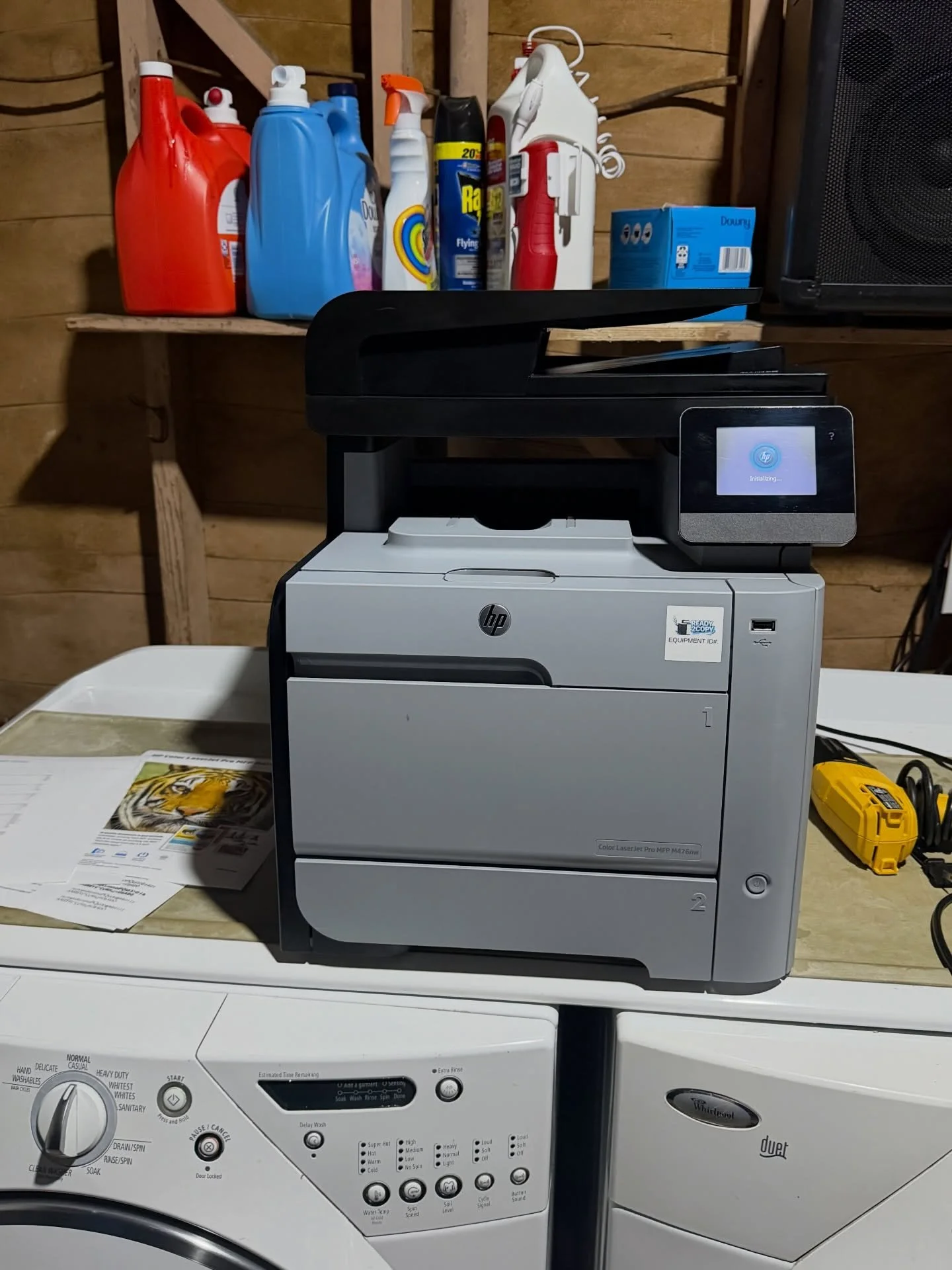 This HP Color LaserJet Pro M476 was handed to us during an office clean out. Instead of letting it go to waste, we tested it, verified the page counts, and brought it back to life. Solid color output, reliable engine, and plenty of life left in it. 
