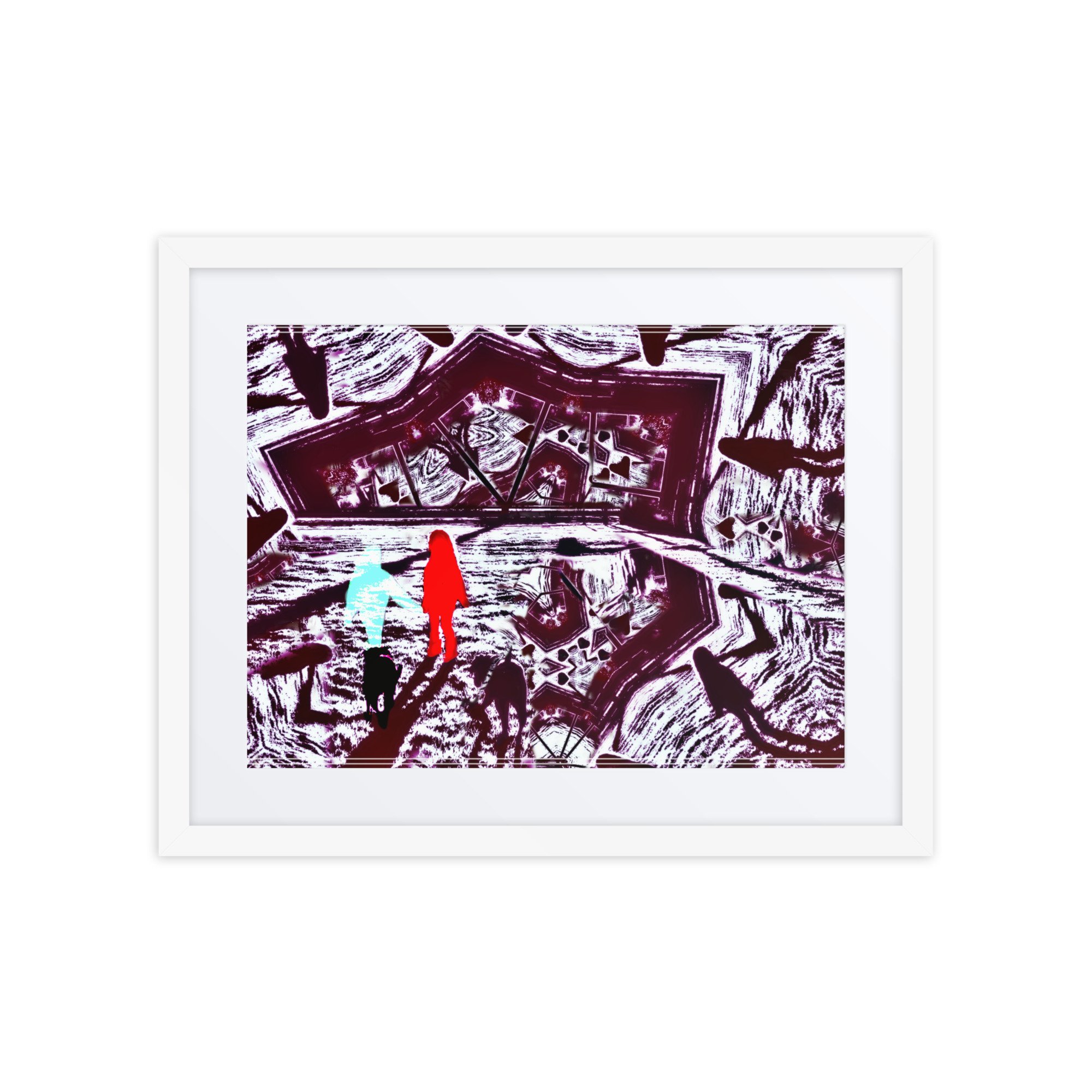 Framed poster