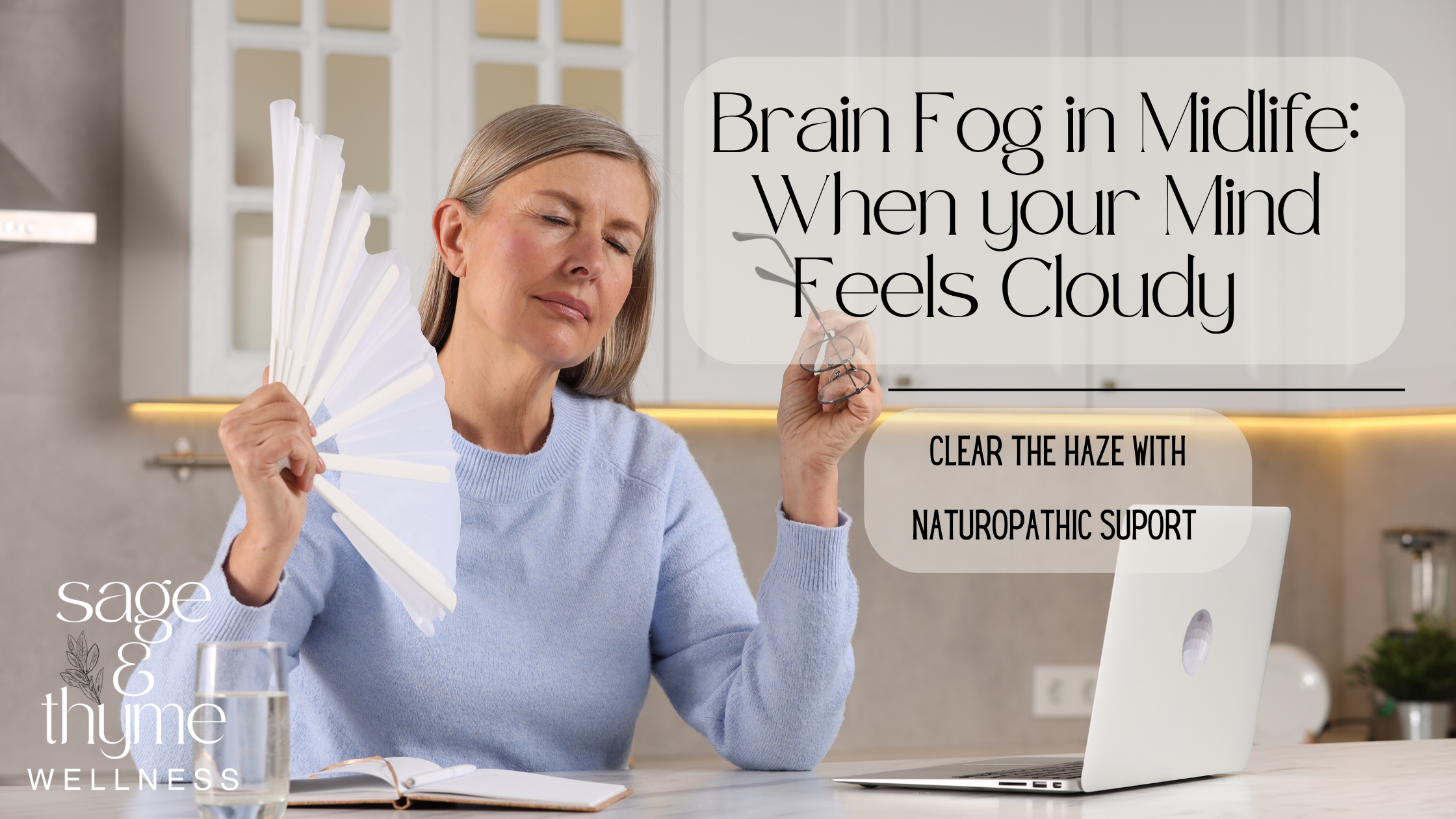 Midlife woman reflecting , illustrating cognitive changes during menopause