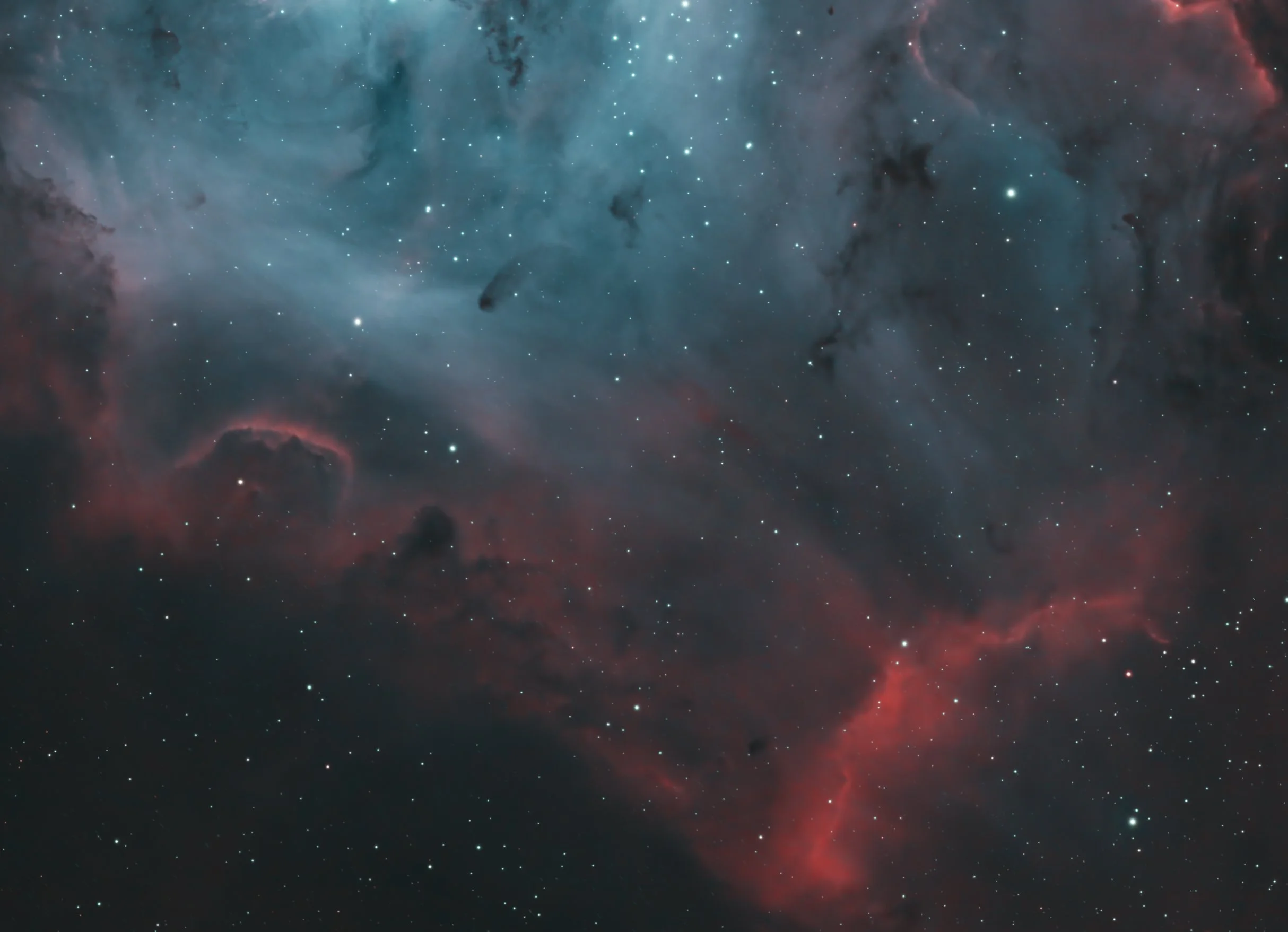 HOO image with an ED100 Telescope - April 2026