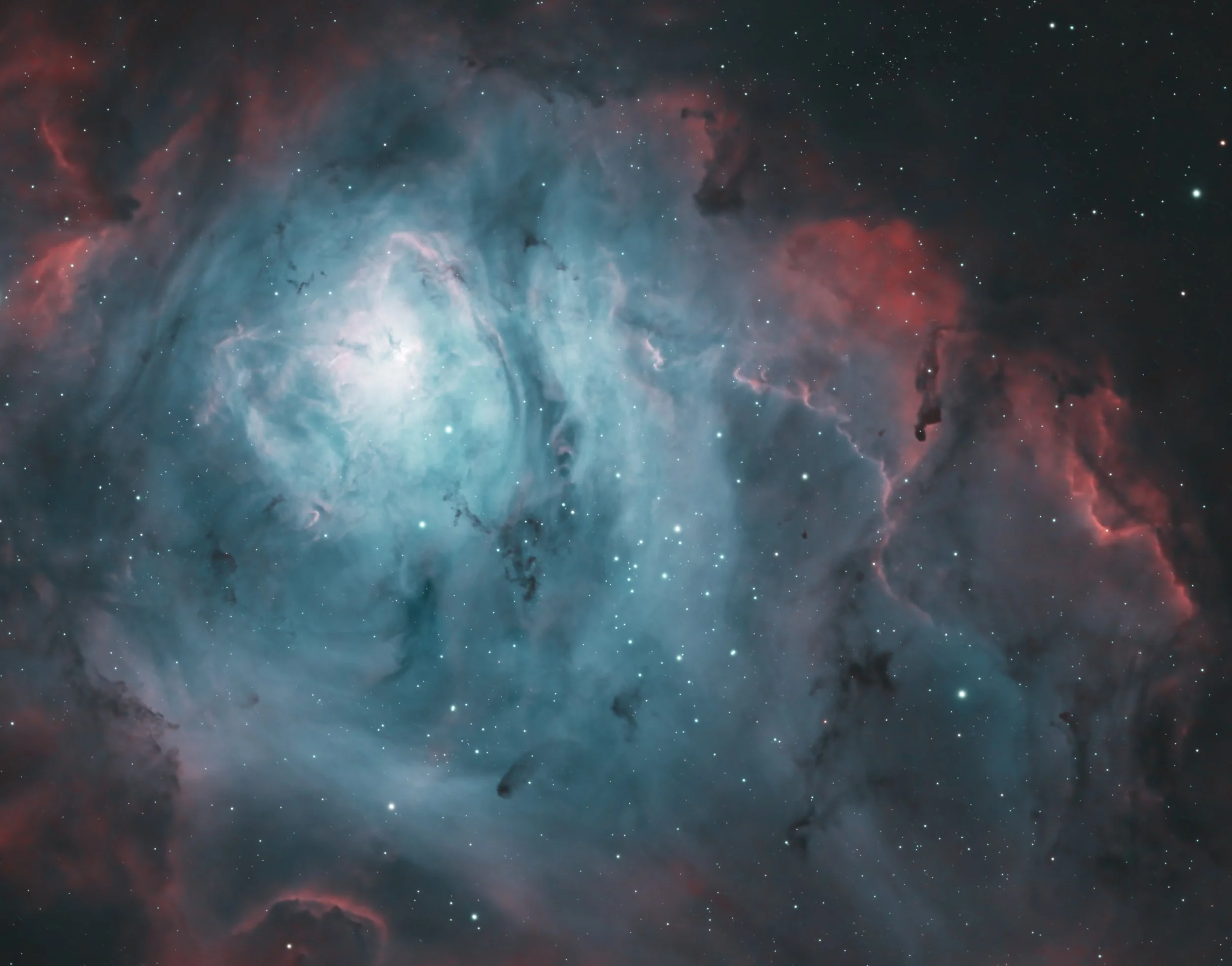 HOO image with an ED100 Telescope - April 2026