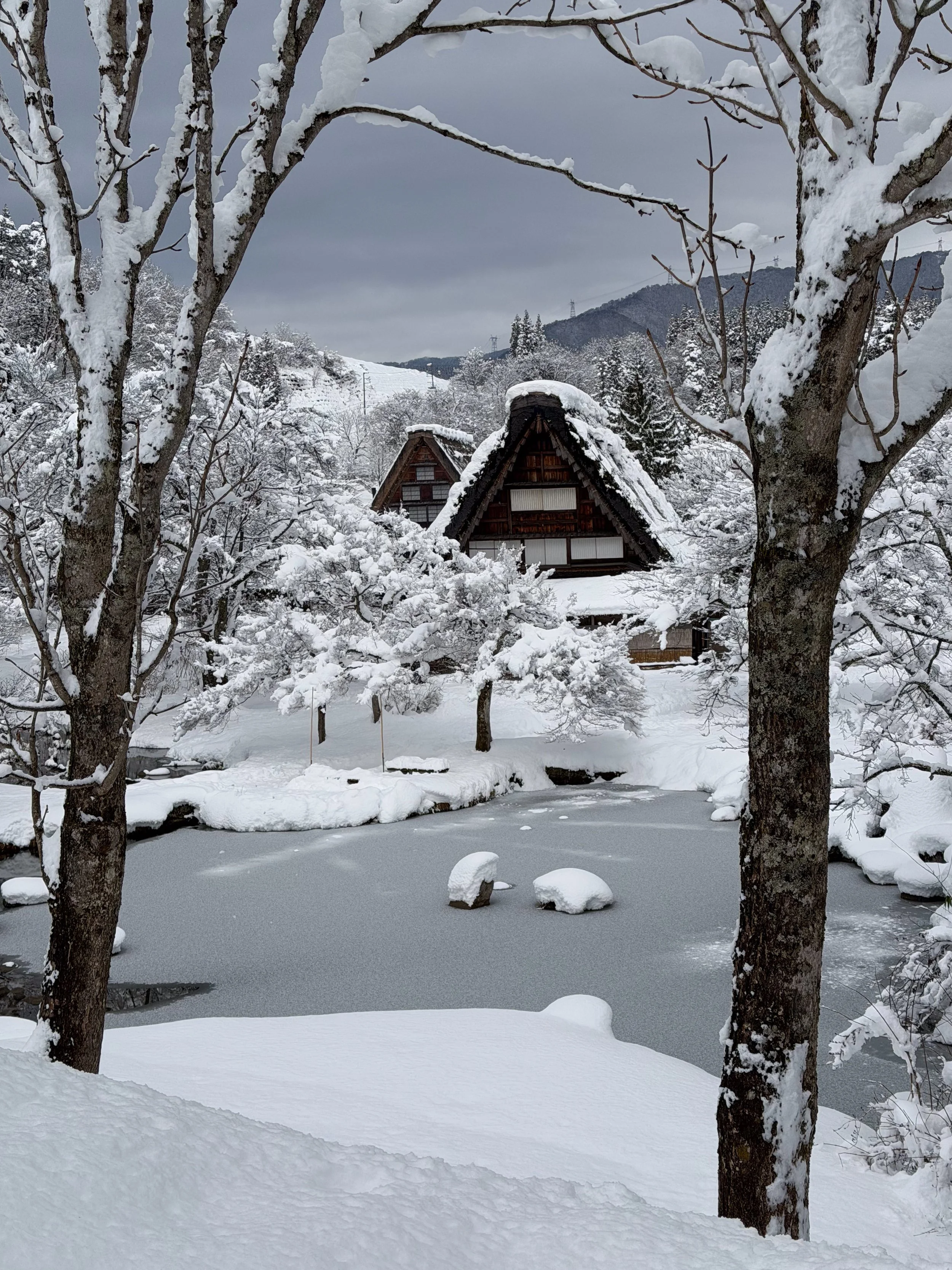 Shirakawago - lake view