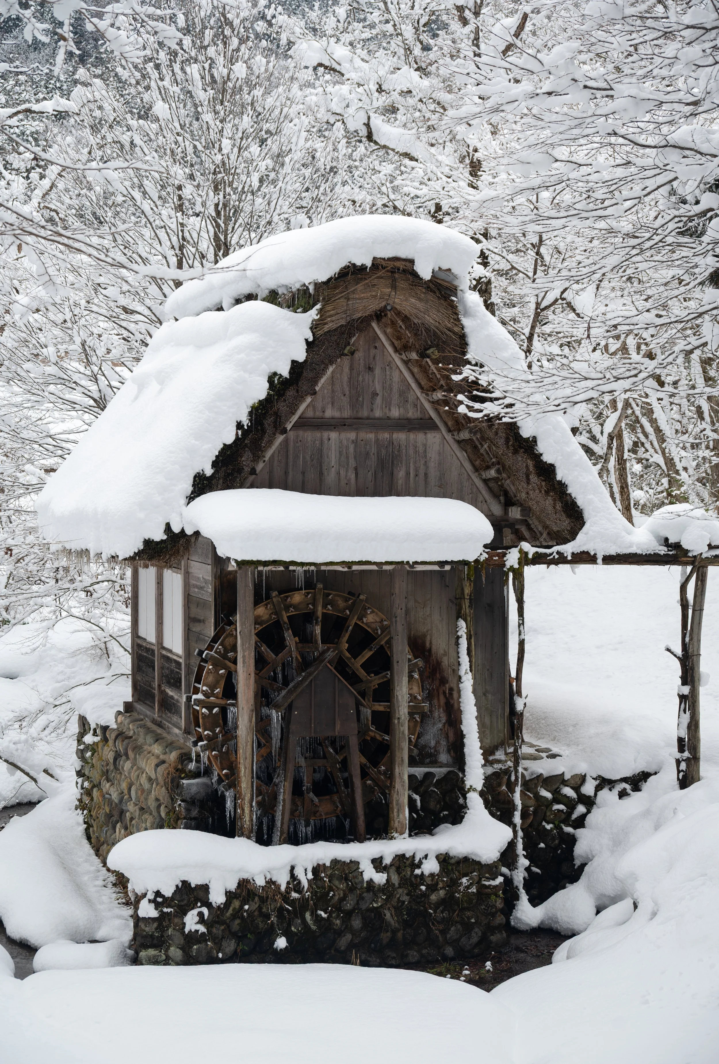 Shirakawago - Water wheel