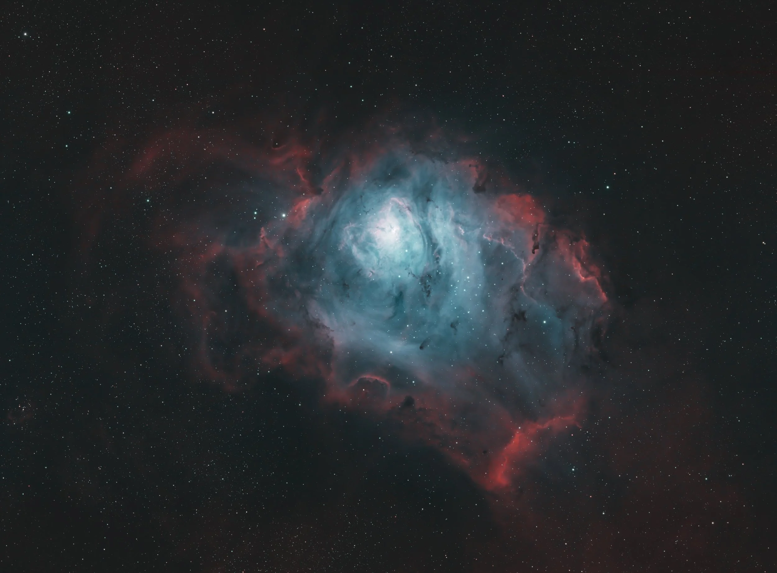 HOO image with an ED100 Telescope - April 2026